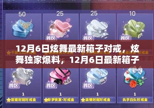 12月6日炫舞最新箱子对戒,炫舞独家爆料,12月6日最新箱子对戒,闪耀你的指尖!