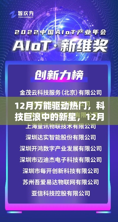 科技新星闪耀,12月万能驱动热门回顾