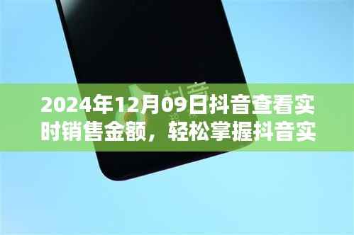 掌握抖音实时销售金额查看技巧,步骤指南(2024年12月09日版)