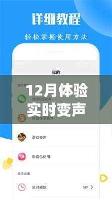十二月实时变声器软件体验之旅，免费开启，探寻内心平静的十二月自然之声