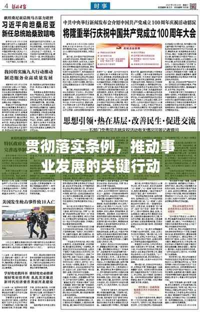 贯彻落实条例,推动事业发展的关键行动