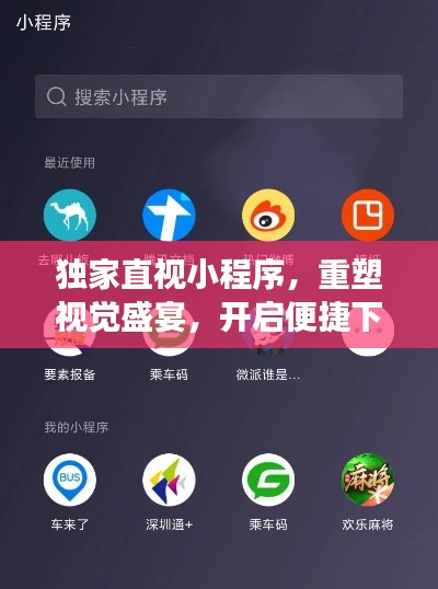 独家直视小程序,重塑视觉盛宴,开启便捷下载之旅
