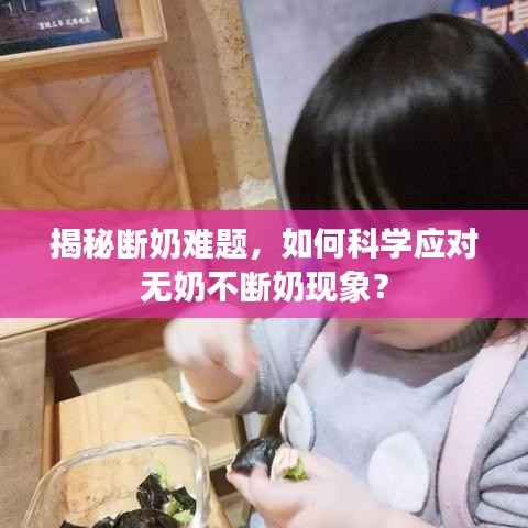揭秘断奶难题,如何科学应对无奶不断奶现象?