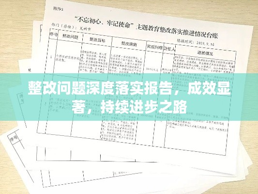整改问题深度落实报告，成效显著，持续进步之路