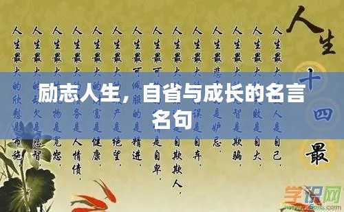 励志人生,自省与成长的名言名句