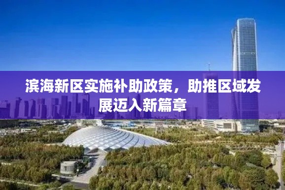 滨海新区实施补助政策,助推区域发展迈入新篇章