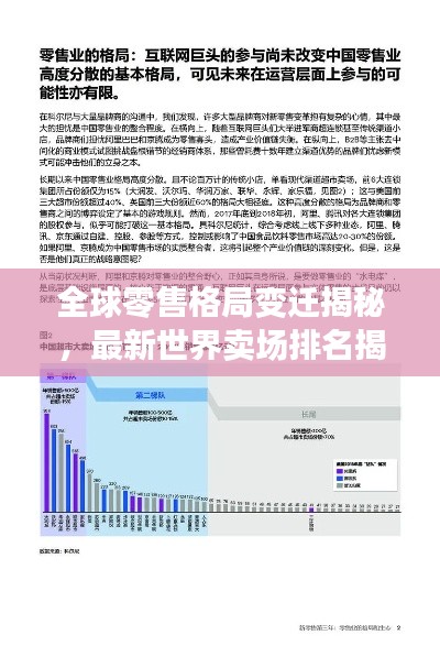 全球零售格局变迁揭秘,最新世界卖场排名揭晓